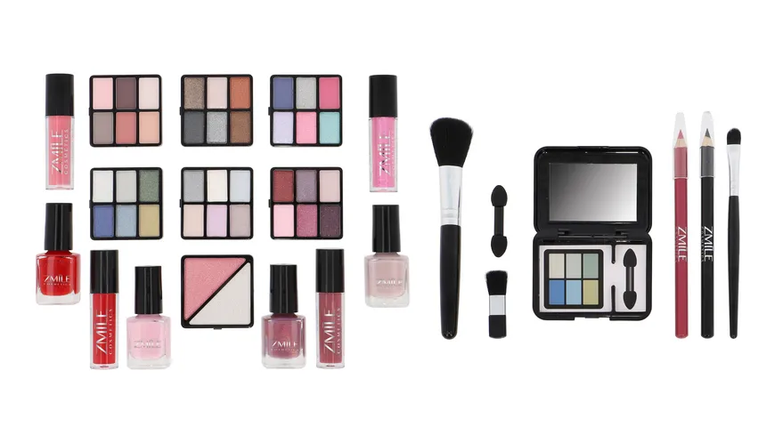 ZMILE cosmetics Kosmetik-Koffer silber silber