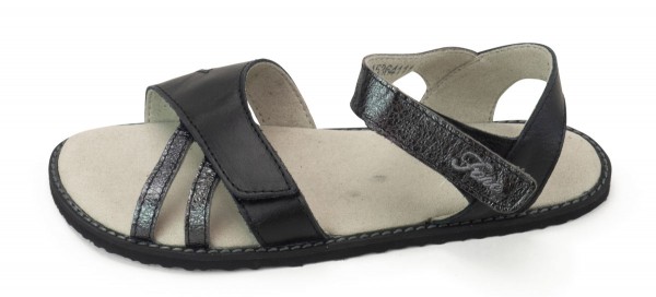 Fare Bare |vA ~ Leder Sandale Benissa ~ Schwarz