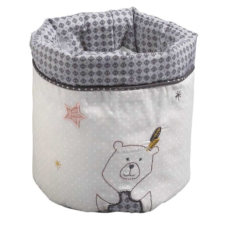 Lot de 3 panières gigognes en tissu Timouki