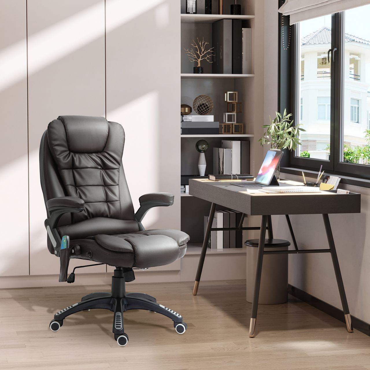 HOMCOM Bürosessel mit Massage,Wärme-Funktion