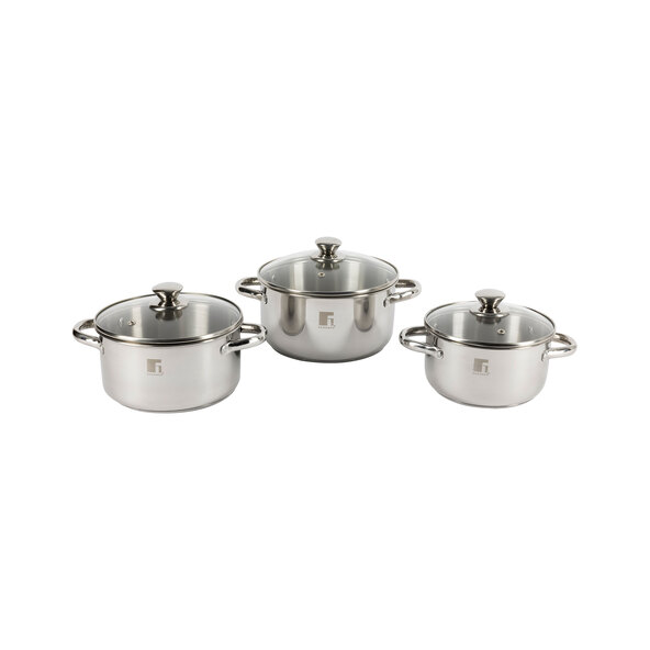 Alea Kochtopf-Set 18/22/26 cm, 6-tlg.