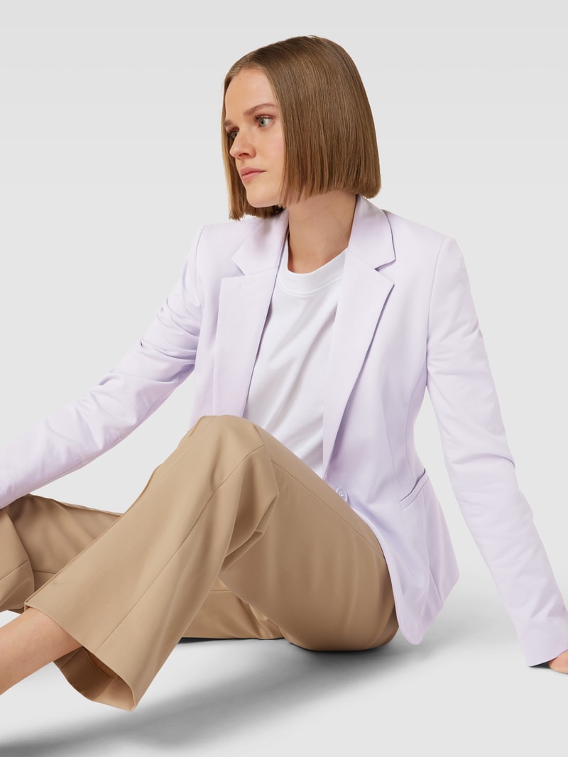 Blazer mit Knopfverschluss in lila