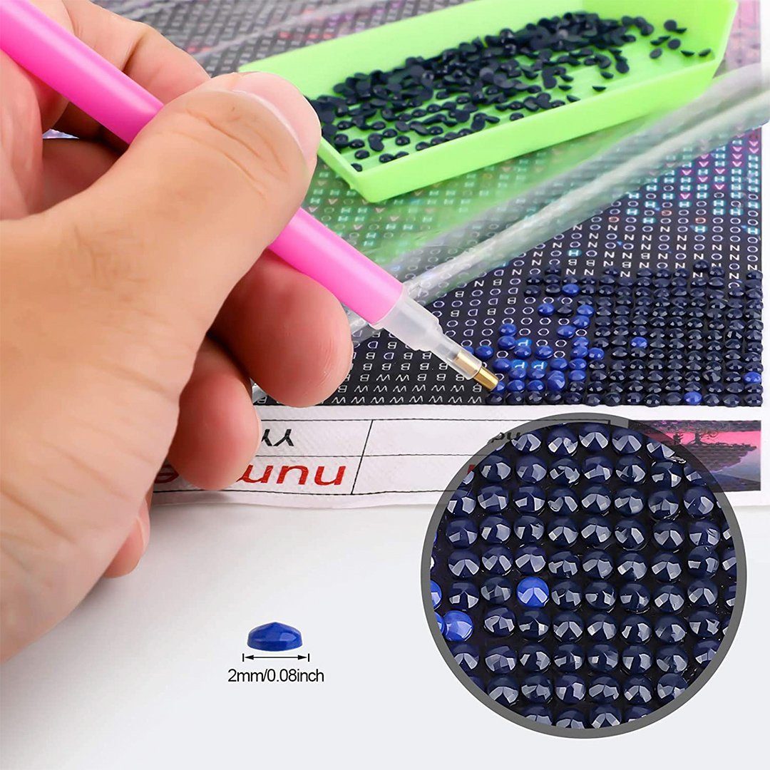 SOTOR Mosaikfliesen 5D DIY Diamant Malerei Set, Malen nach Zahlen,Pasted Painting Strass, Lila, Stickerei Kreuzstich Kunst Handwerk Diamant Home Wall Wanddekoration