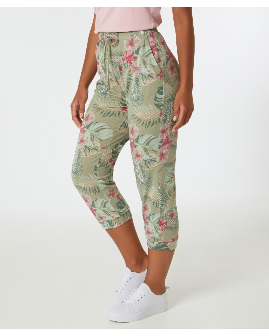 Hose mit floralem Muster