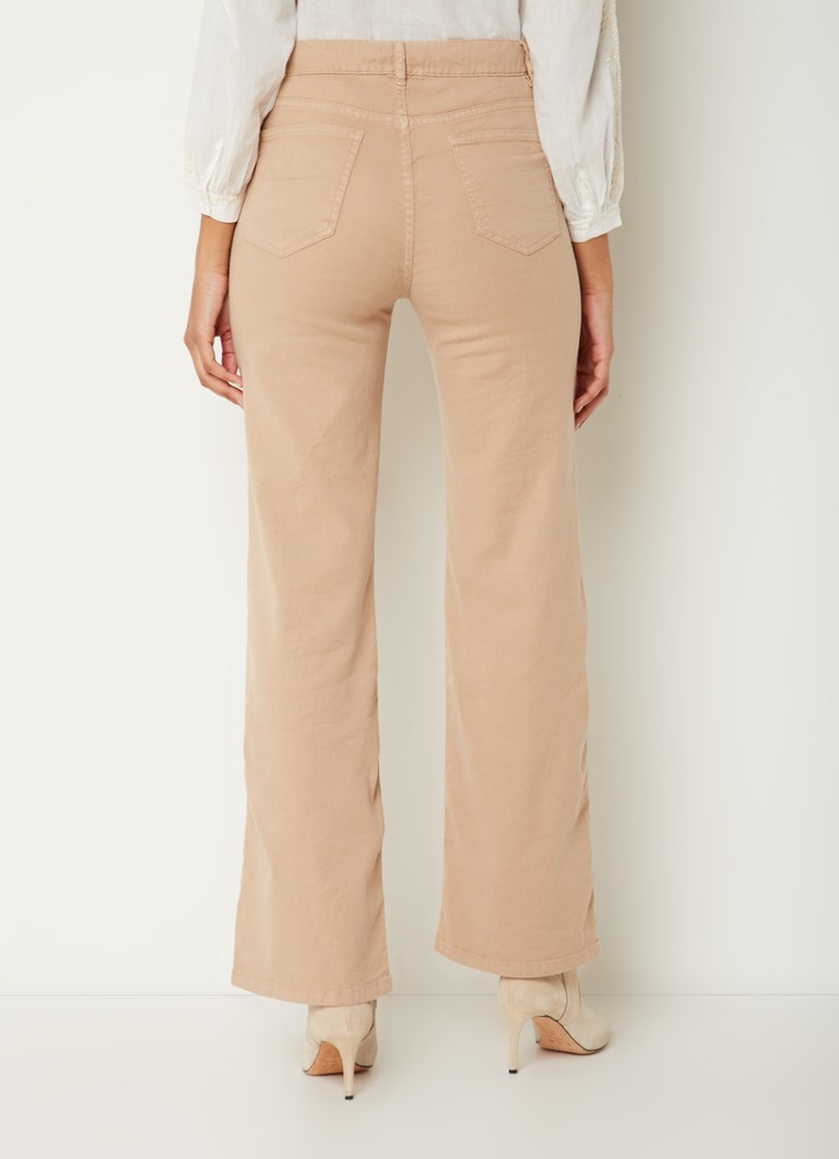 Jeans cropped a vita alta e gamba svasata in misto lino di Gerard Darel Carance