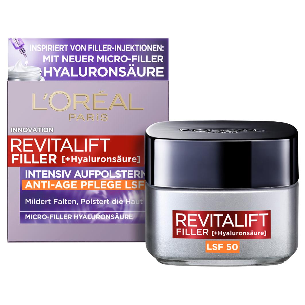 Filler Anti-Aging Tagescreme LSF 50 mit Hyaluronsäure