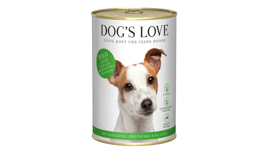 DOG'S LOVE Hundenassfutter Senior Wild 400 g