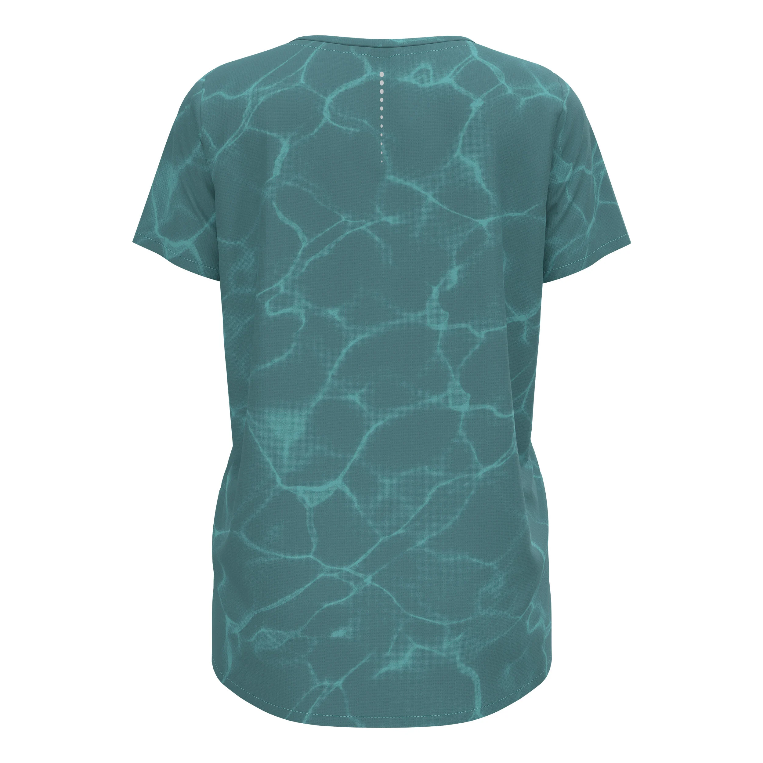 Zeroweight Chill-Tec Print Crew Neck Laufshirt Damen - Blaugrau