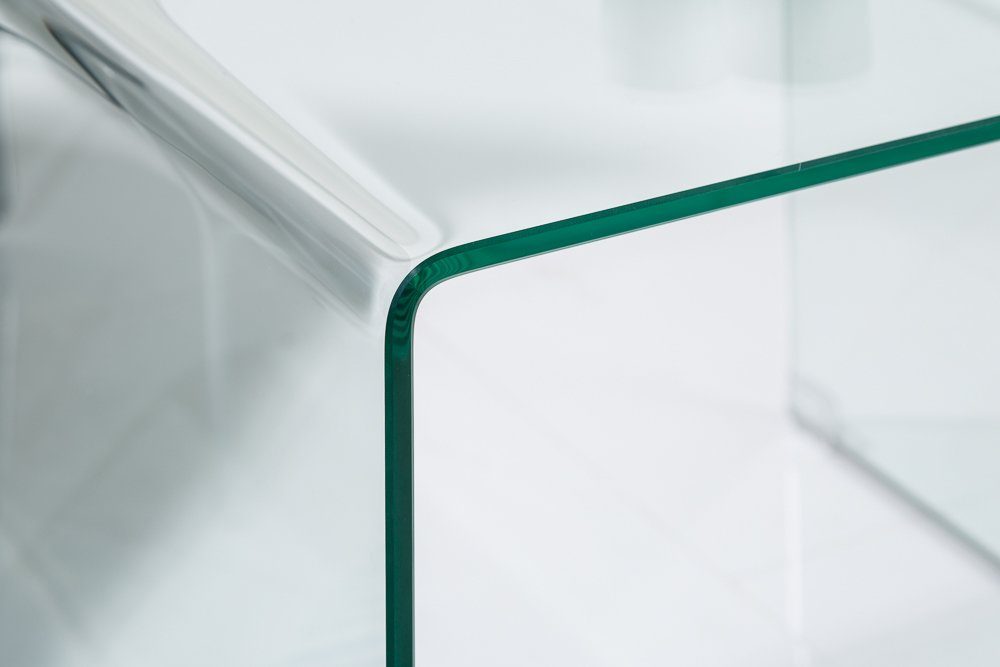 riess-ambiente Couchtisch FANTOME 60cm transparent (Set, 3-St), Wohnzimmer · Glas · eckig · Modern Design