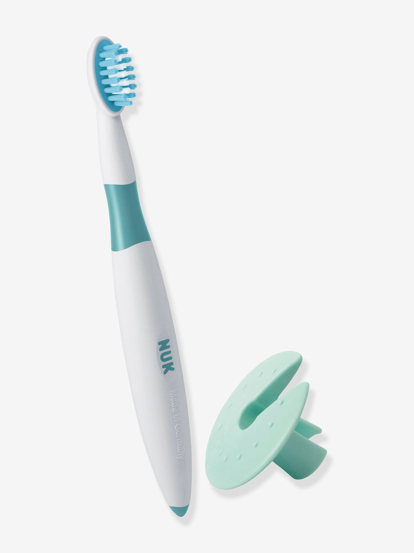 Brosse à dents éducative NUK bleu/blanc