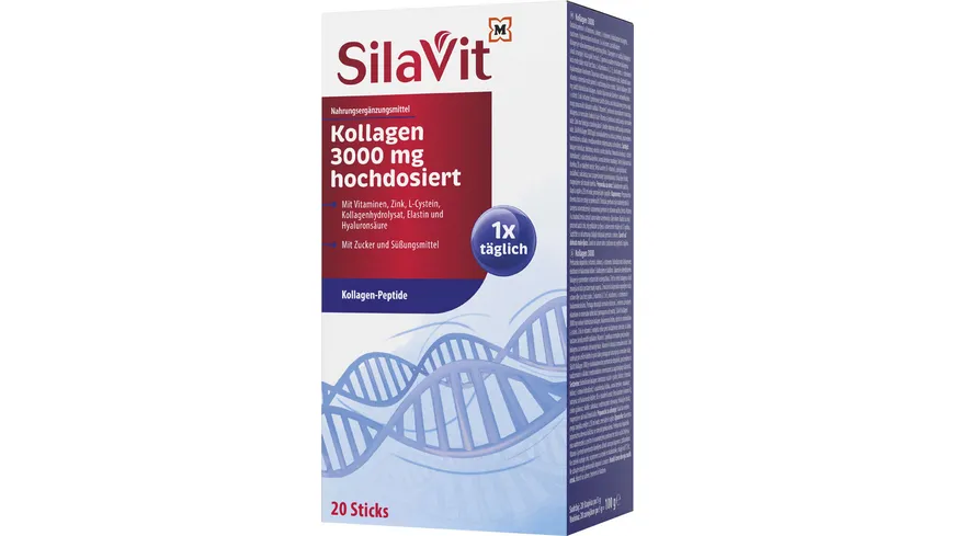 SilaVit Kollagen 3000 mg hochdosiert 100 g