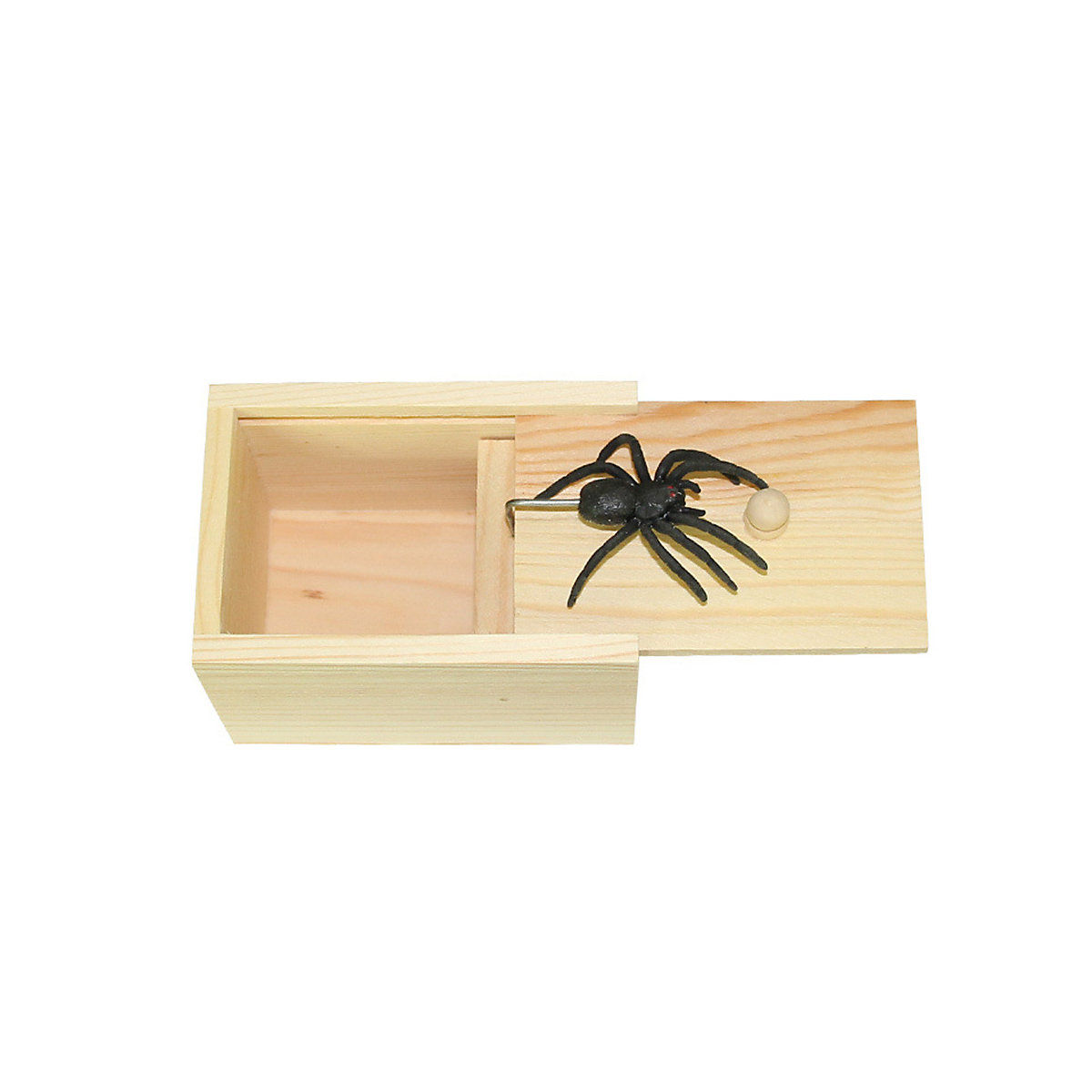 Spinne Spielzeug in Einer Holzkiste,Spider Prank Box Scherzartikel für Kinder
