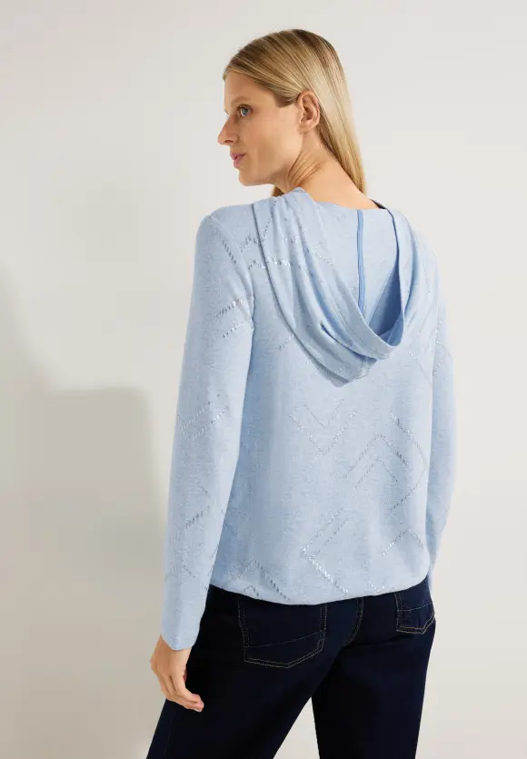 CECIL Hoodie Shirt mit Folienprint