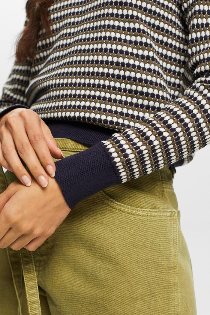 Mehrfarbiger Pullover, Baumwollmix