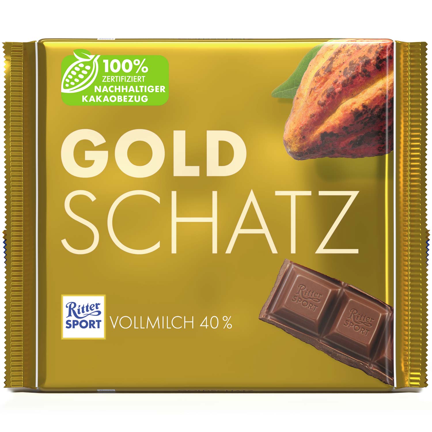 Ritter Sport Vollmilch Goldschatz 250g
