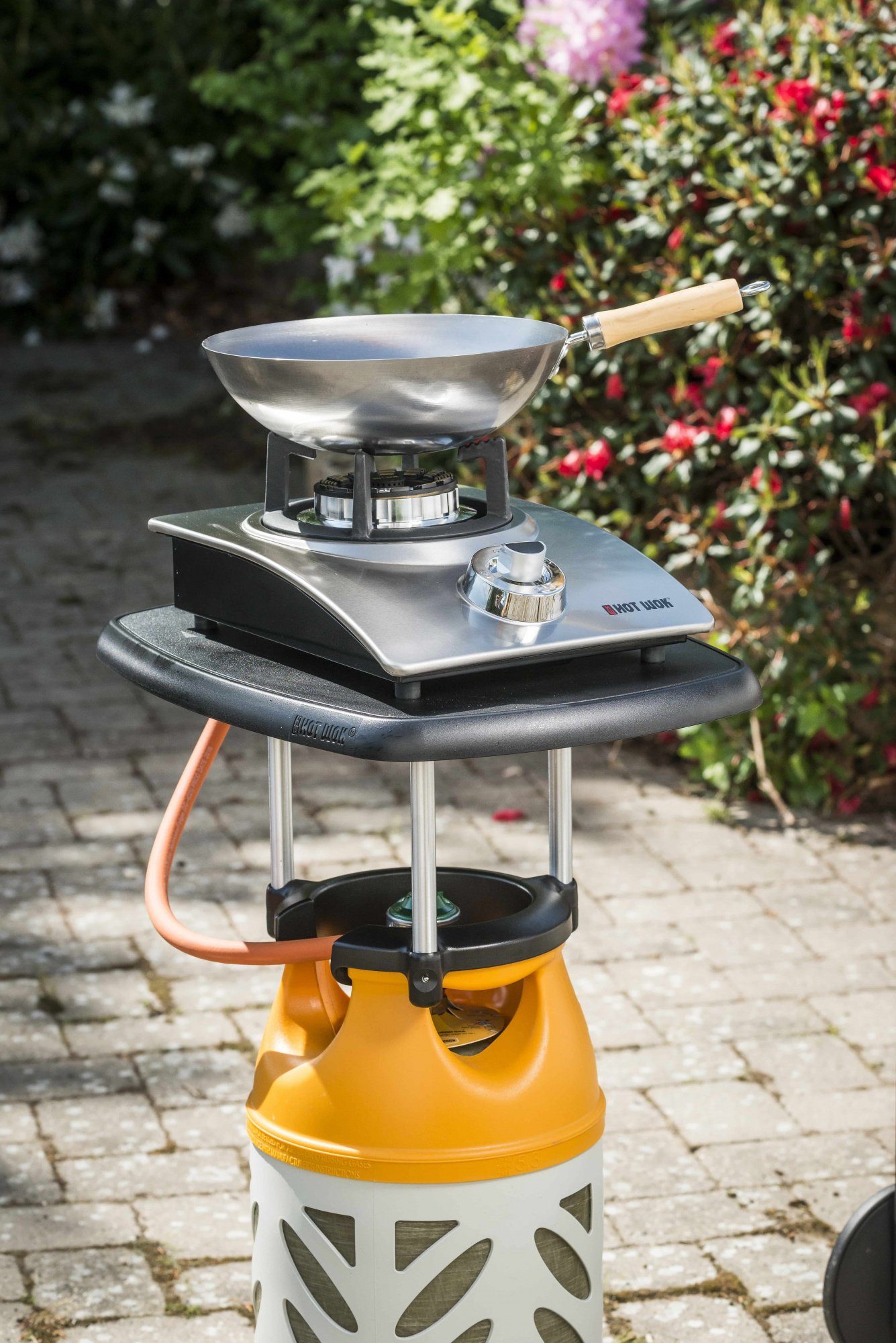 HOTWOK Tresentisch, Line Tisch für Gasflasche Ablage Camping BBQ Abstell-Fläche Outdoor