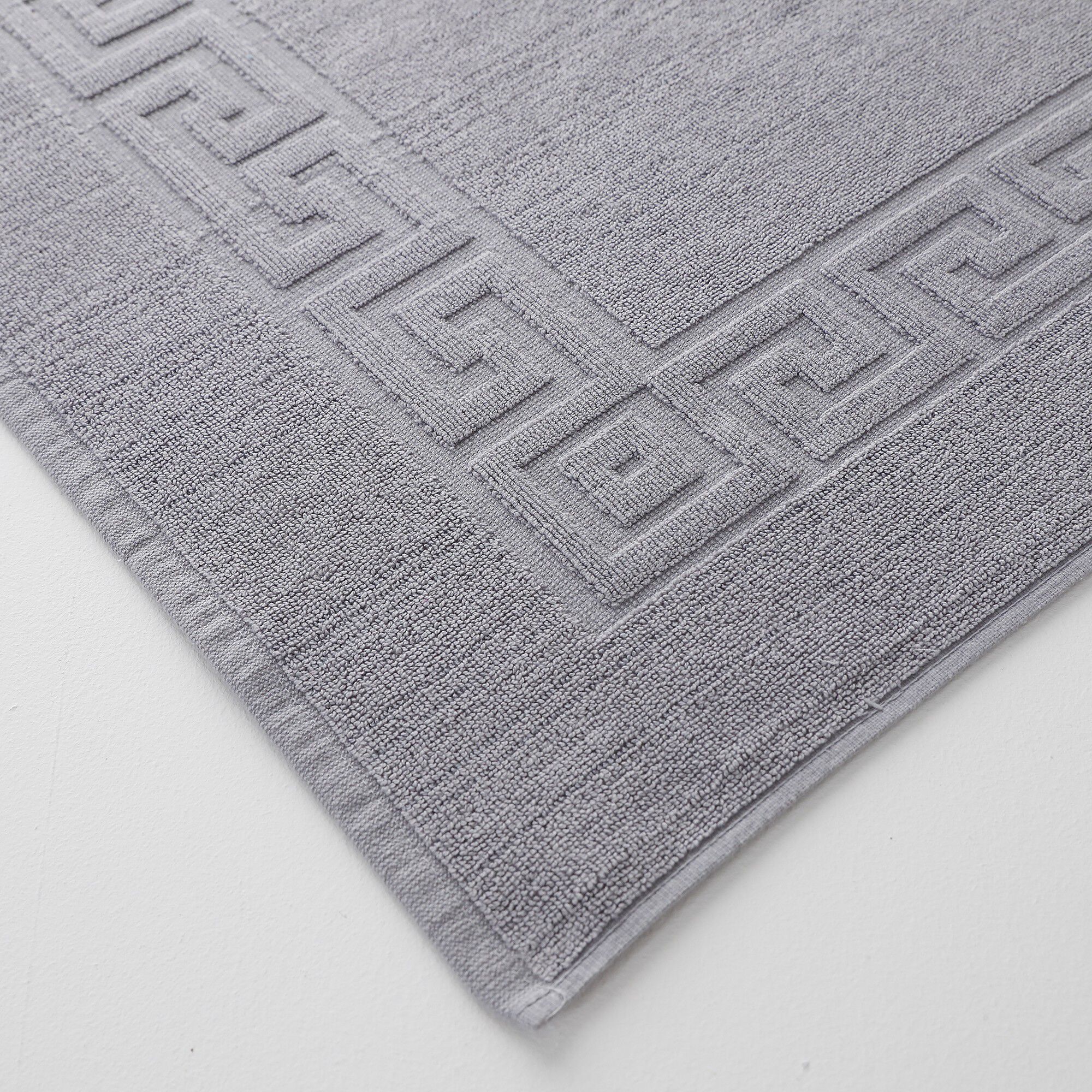 Tapis de bain éponge liteau motif frise grecque