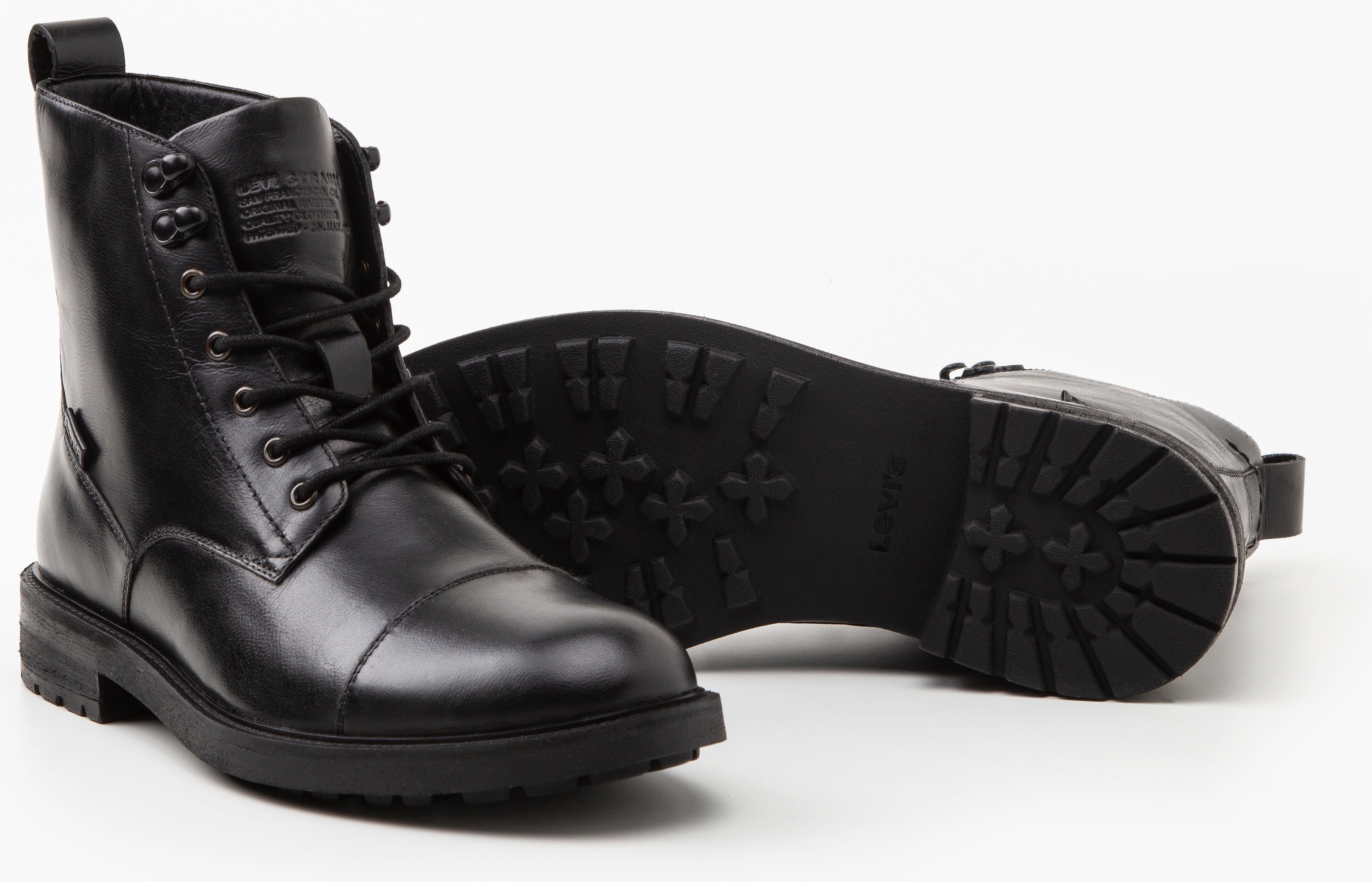 Levi's® EMERSON 2.0 Schnürstiefelette mit modischer Quernaht