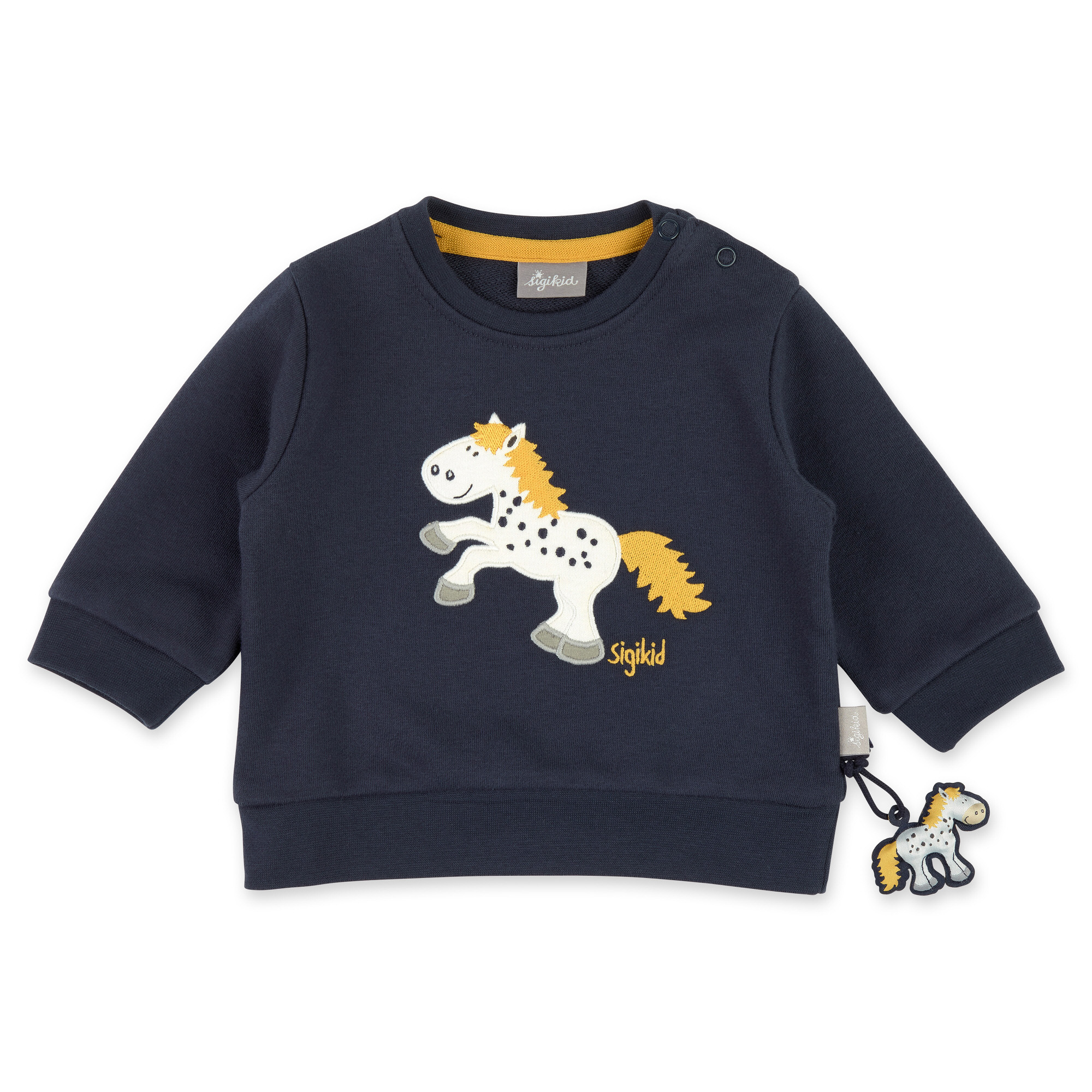Dunkelblaues Baby Sweatshirt Pony