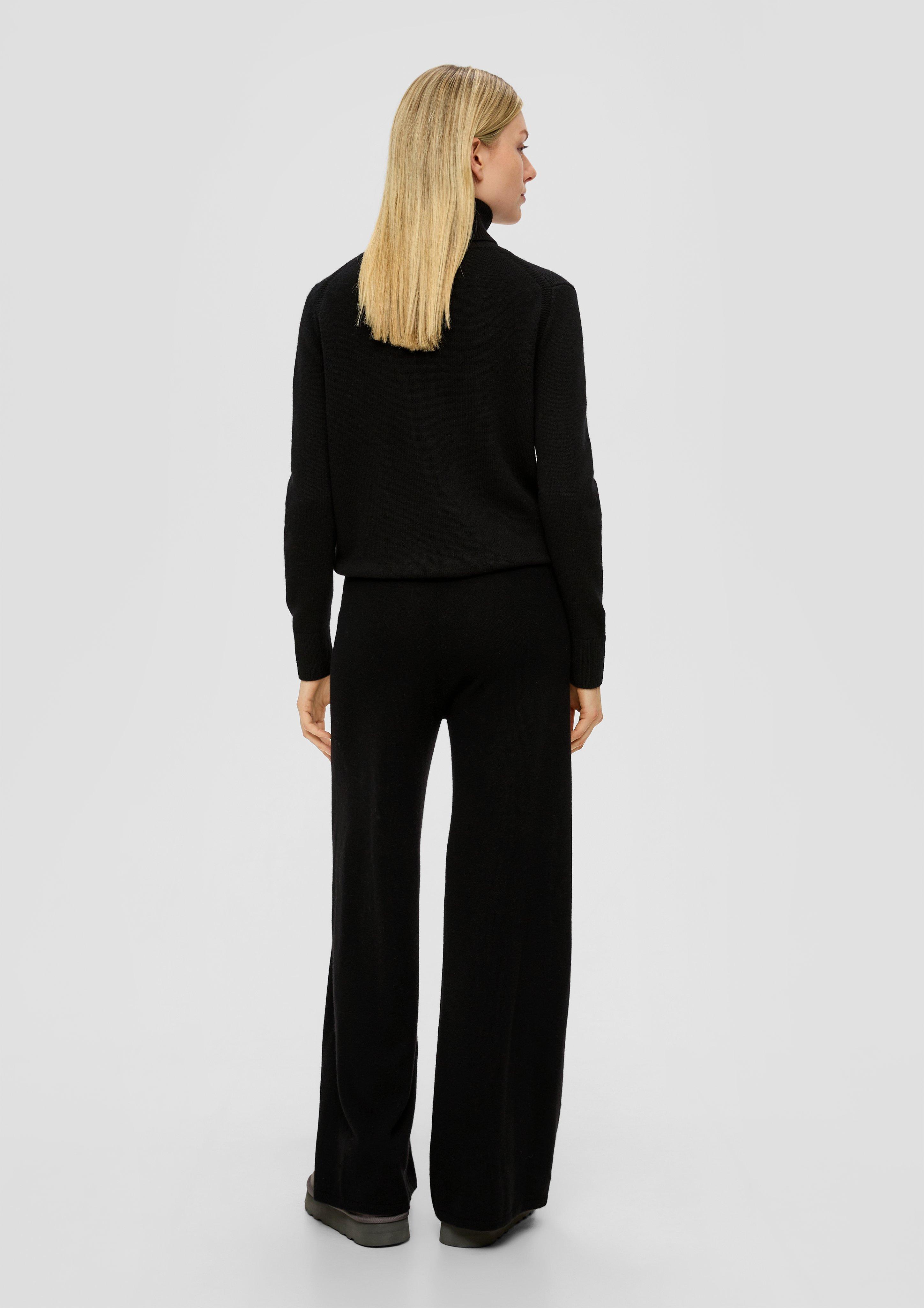 Wide Leg-Hose aus Merino-Kaschmir-Mix  2138045-9999