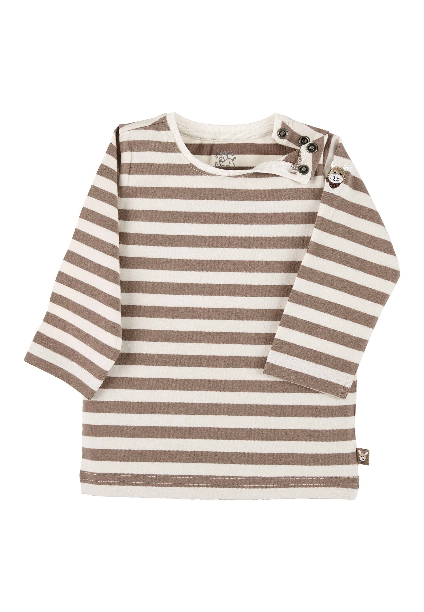 GOTS Langarm-Shirt aus Single Jersey mit Streifen