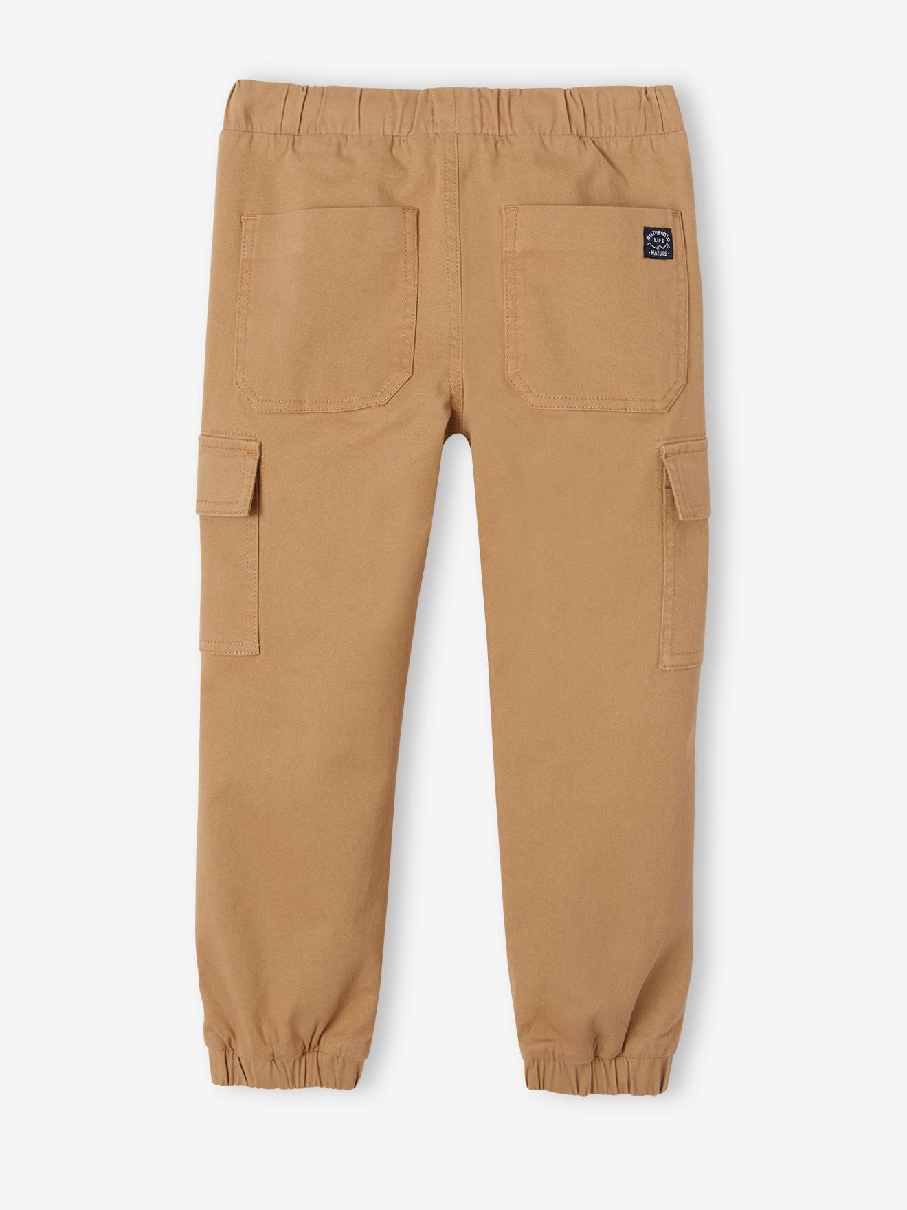 Vertbaudet Jungen Cargohose mit Dehnbund Oeko-Tex - camelfarben
