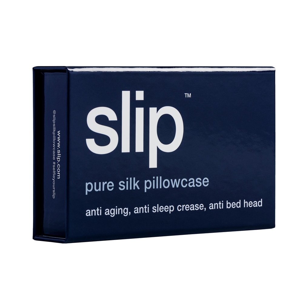 slip taie d'oreiller pure soie slip - queen - marine taie d'oreiller queen