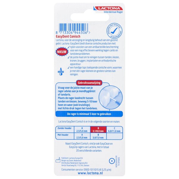 Lactona Easydent B 3.1/8.0 mm Ragers 8 db
