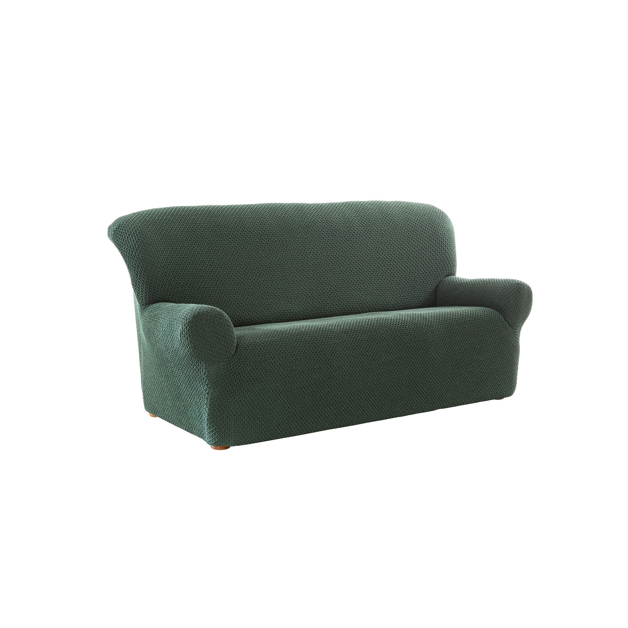 Housse texturée bi-extensible spéciale canapé fauteuil à accoudoirs