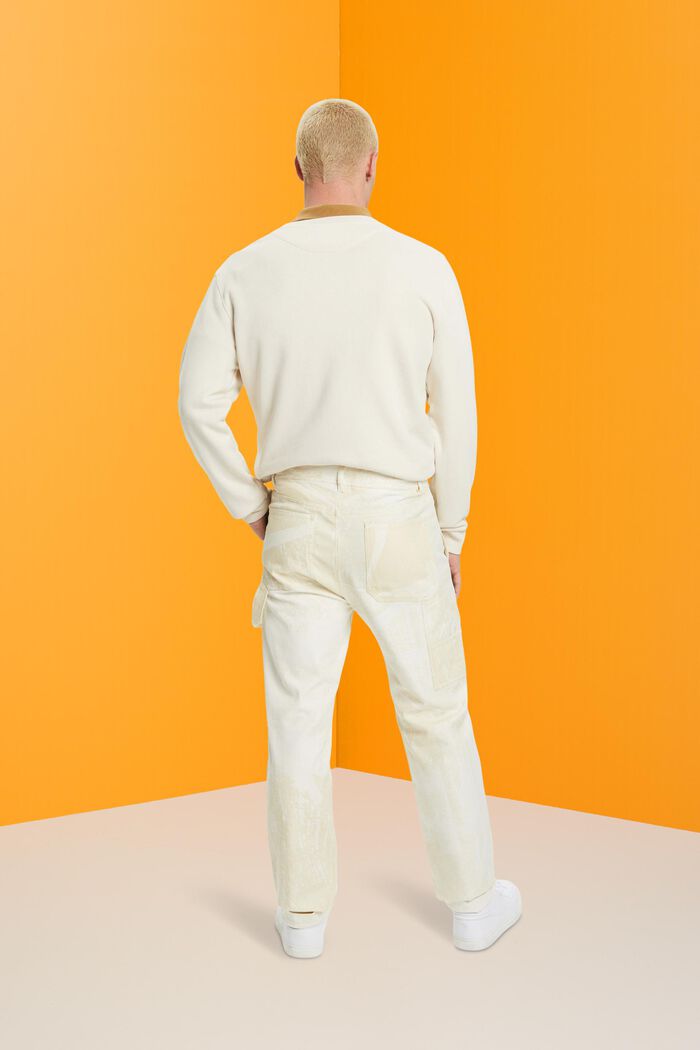 Gemusterte Cargohose mit geradem Bein