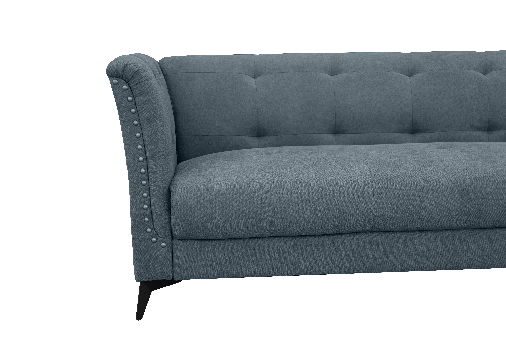 Happy Home 3-Sitzer Stoffsofa Polstersofa Sitzmöbel Loungesofa anthrazit