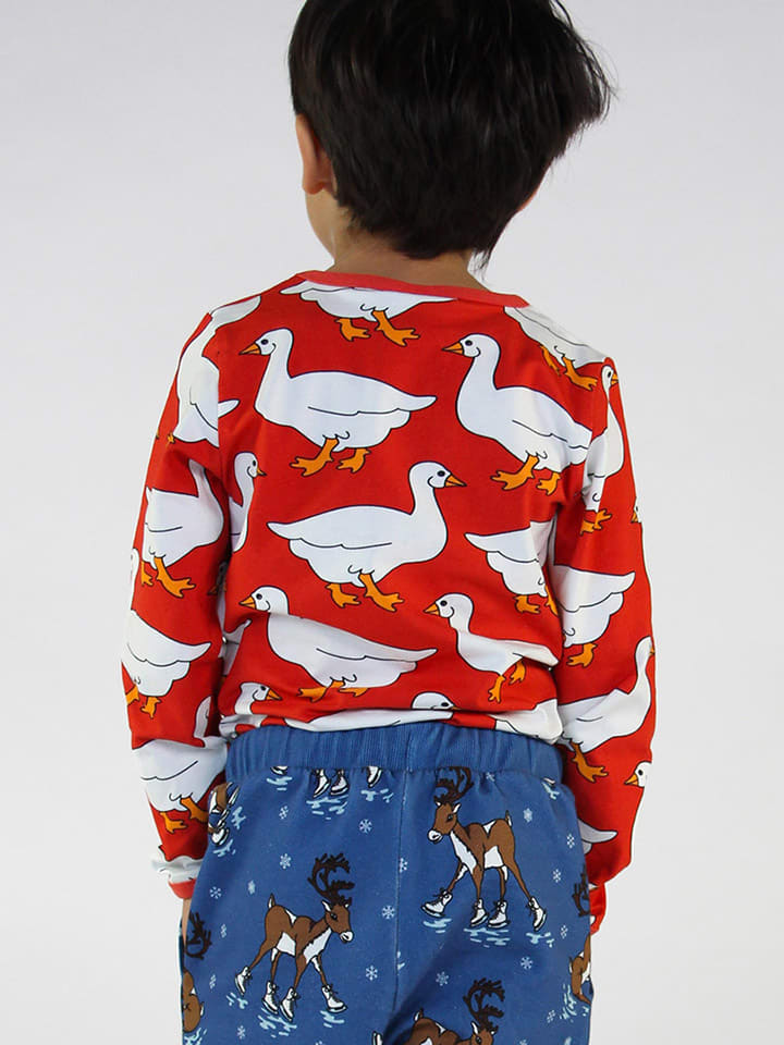 Småfolk Longsleeve in Orange/ Weiß günstig kaufen