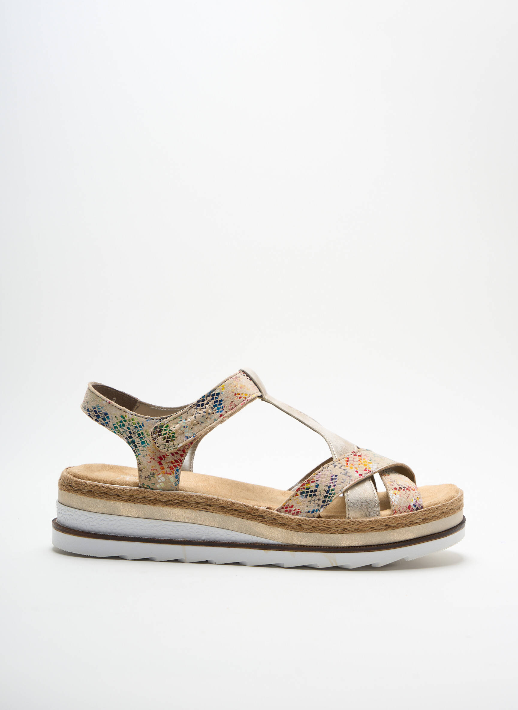 Rieker Sandales Nu Pieds Femme couleur beige