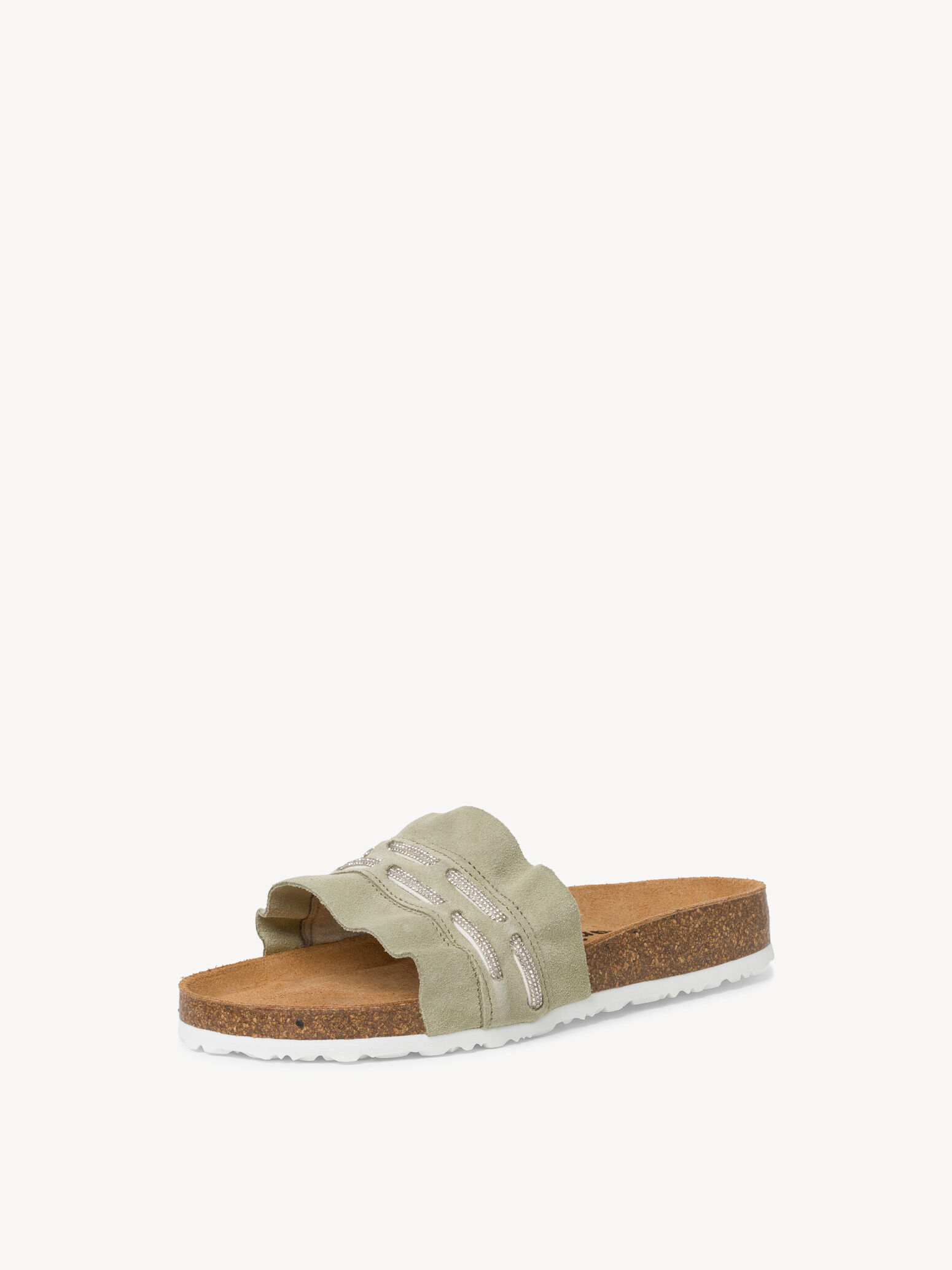 Mule en cuir - vert