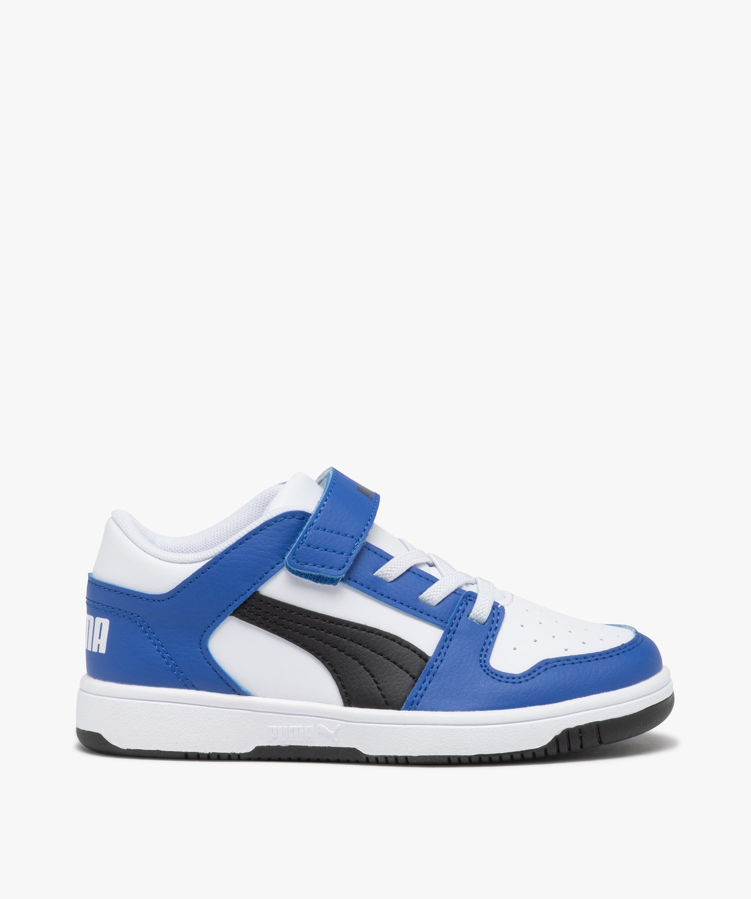 Baskets Garçon tricolores à scratch - Puma blanc | GEMO