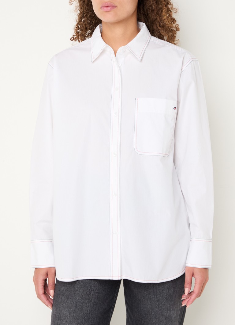Tommy Hilfiger blouse with chest pocket and logo