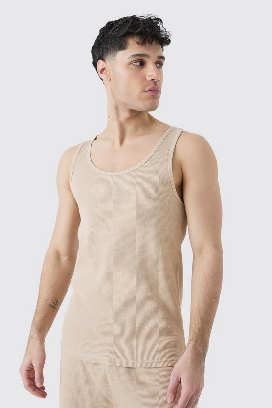 Tanktop in Waffeloptik