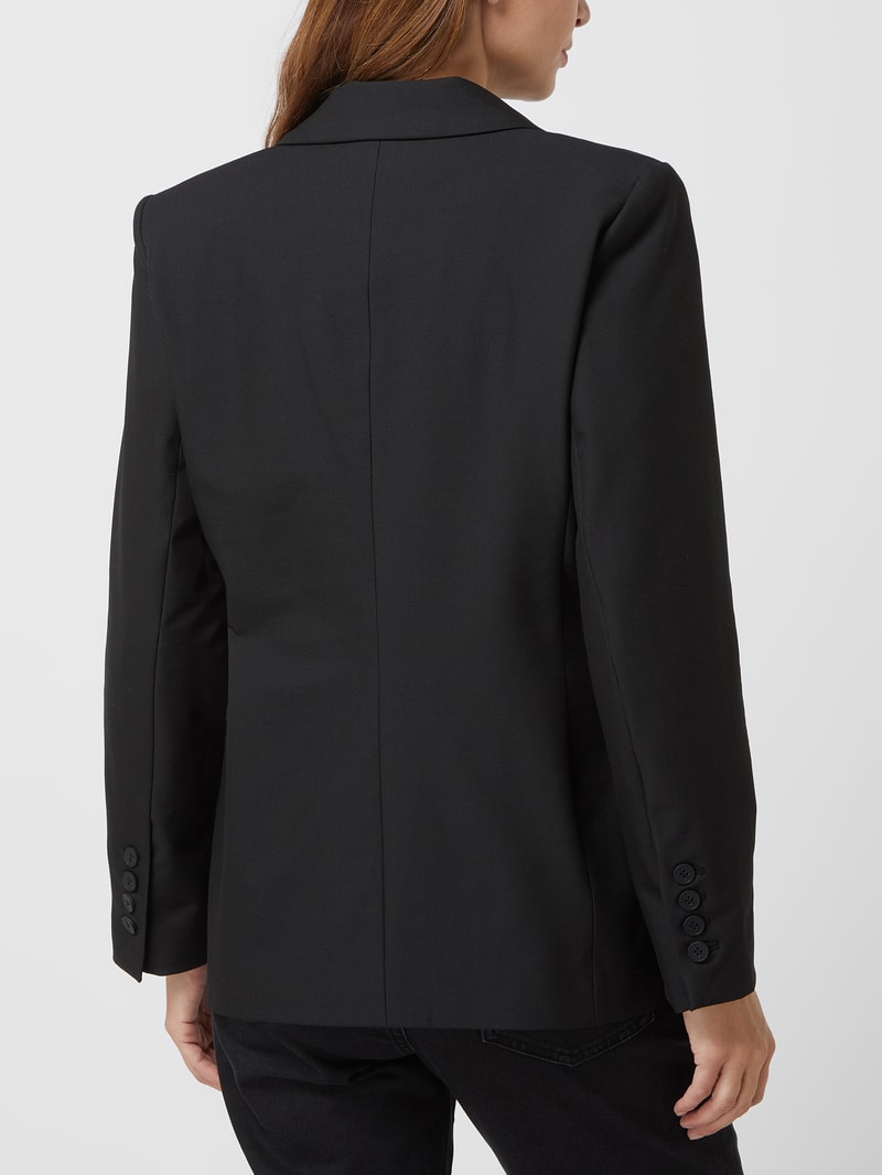 Blazer aus Viskosemischung Modell 'Feliana' in schwarz