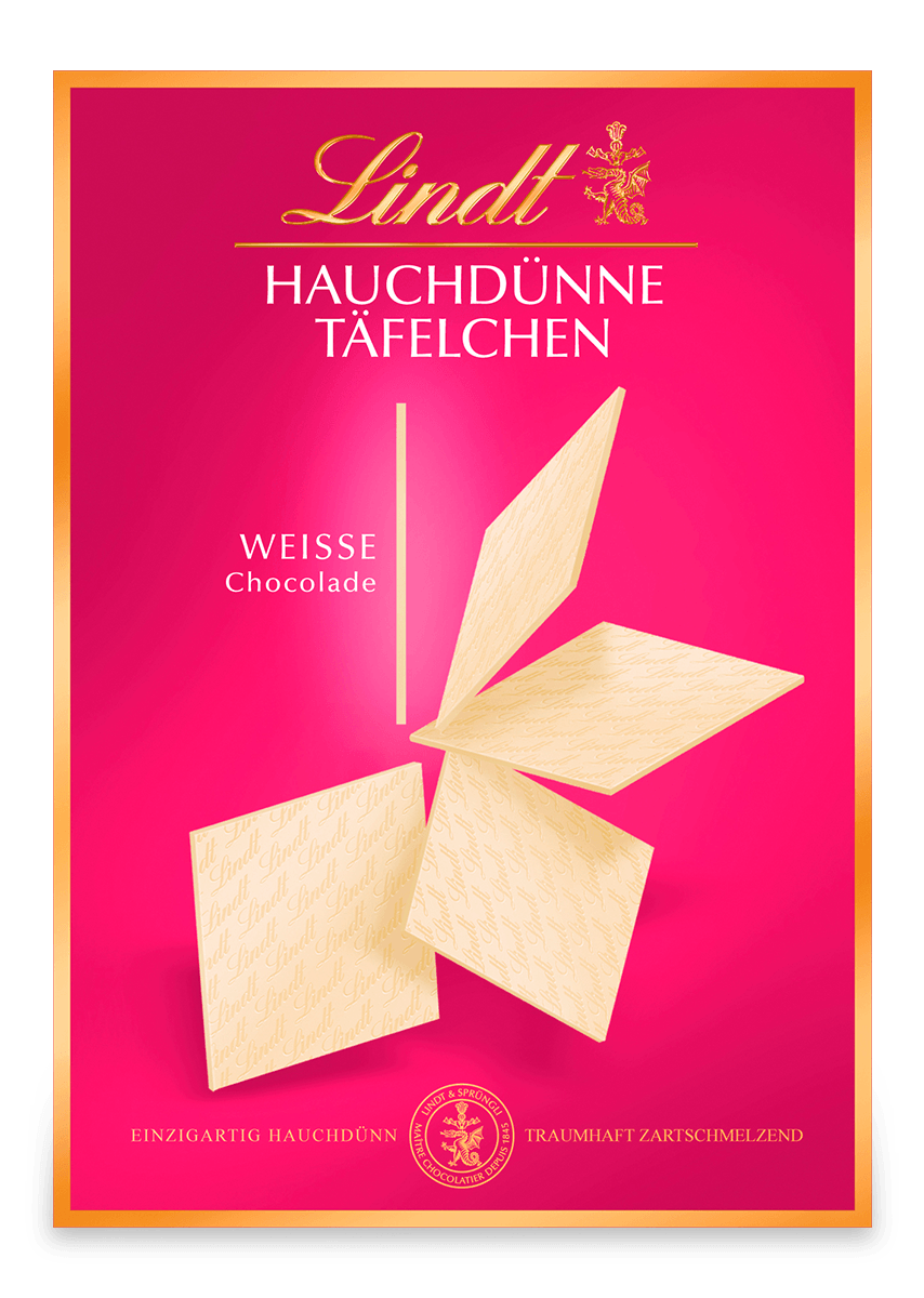 Hauchdünne Täfelchen Weiß, 125g