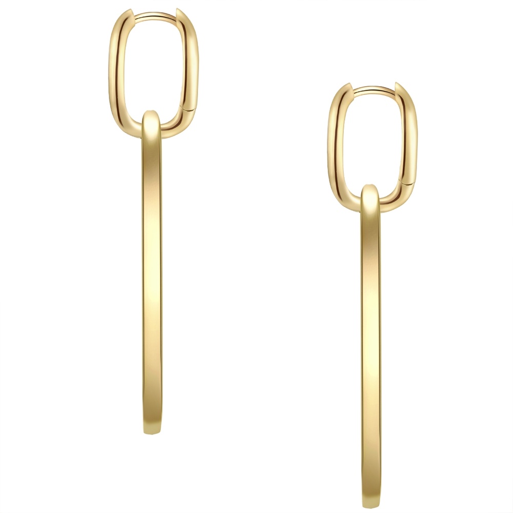 Glanzstücke München Créoles en argent Argent sterling en Or jaune Boucles d'oreilles
