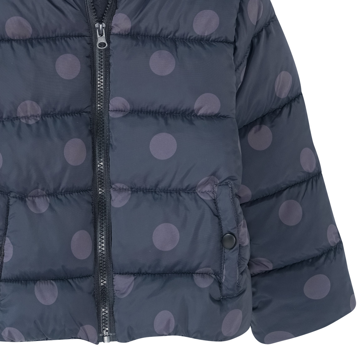 Mädchen Steppjacke mit Punkte-Allover