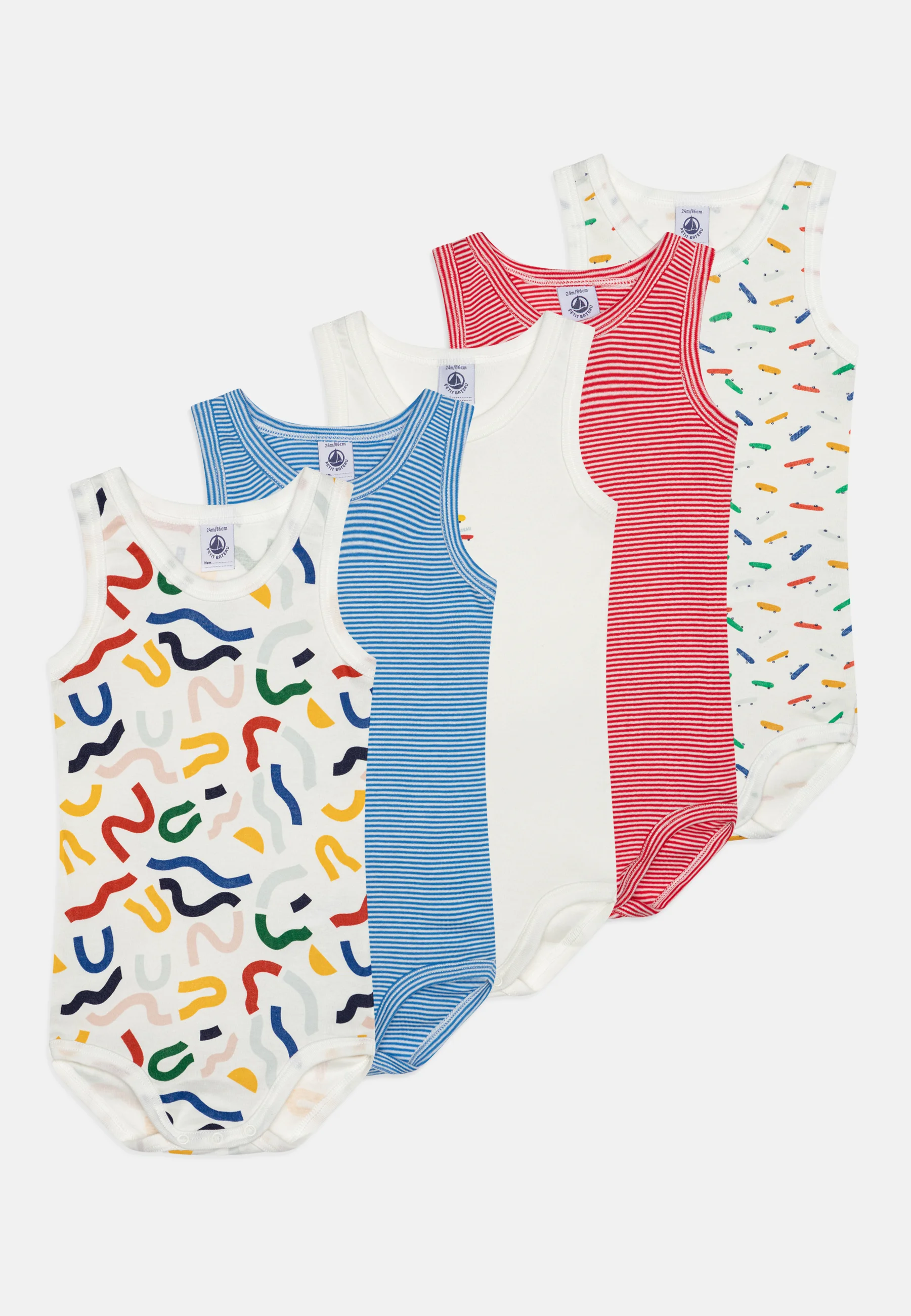 Petit Bateau BABY UNISEX 5 PACK - Body