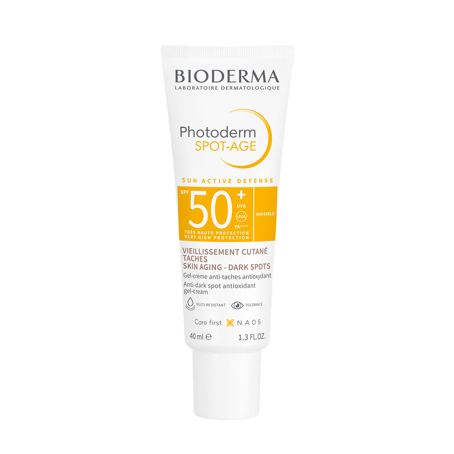 Bioderma Photoderm Spot-Age Gel-Crème Anti-Taches, Antioxydant, Invisible SPF50+ 40 ml