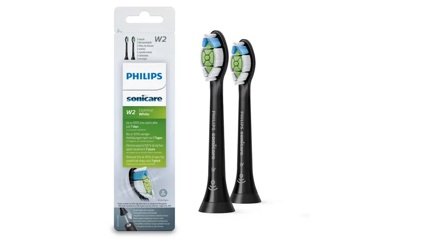 PHILIPS Sonicare W2 Optimal White Bürstenköpfe, schwarz