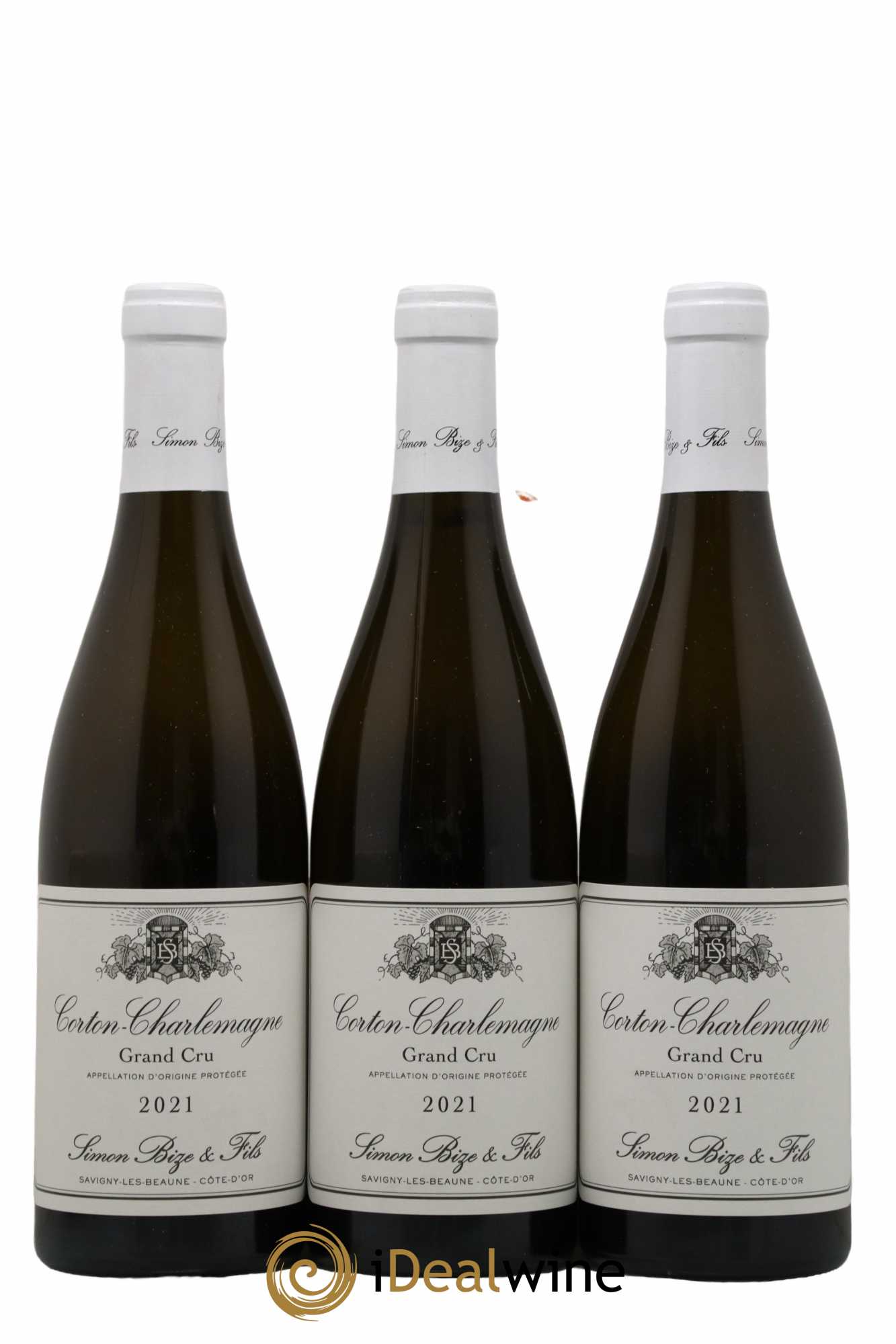 Corton-Charlemagne Grand Cru Simon Bize & Fils  2021 - Lot de 3 Bouteilles
