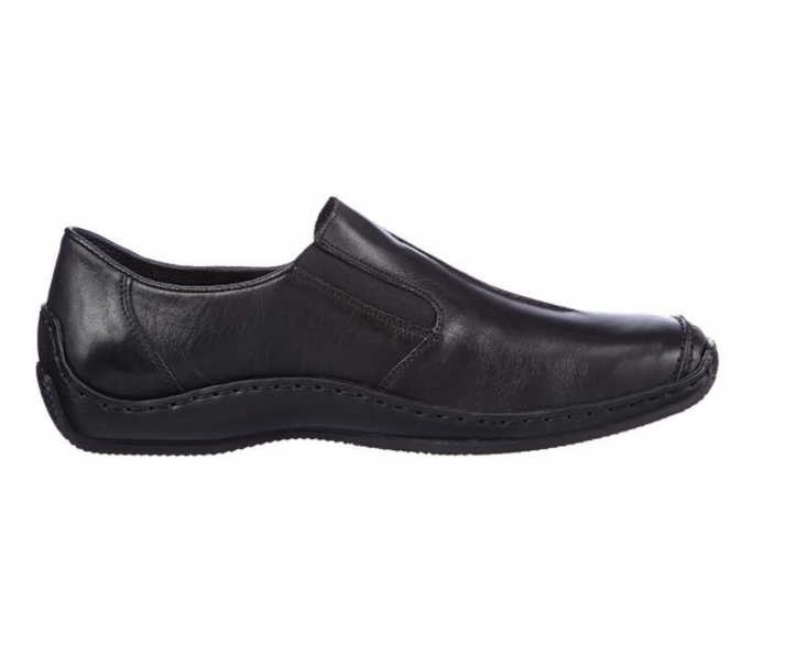 RIEKER Komfort Slipper schwarz