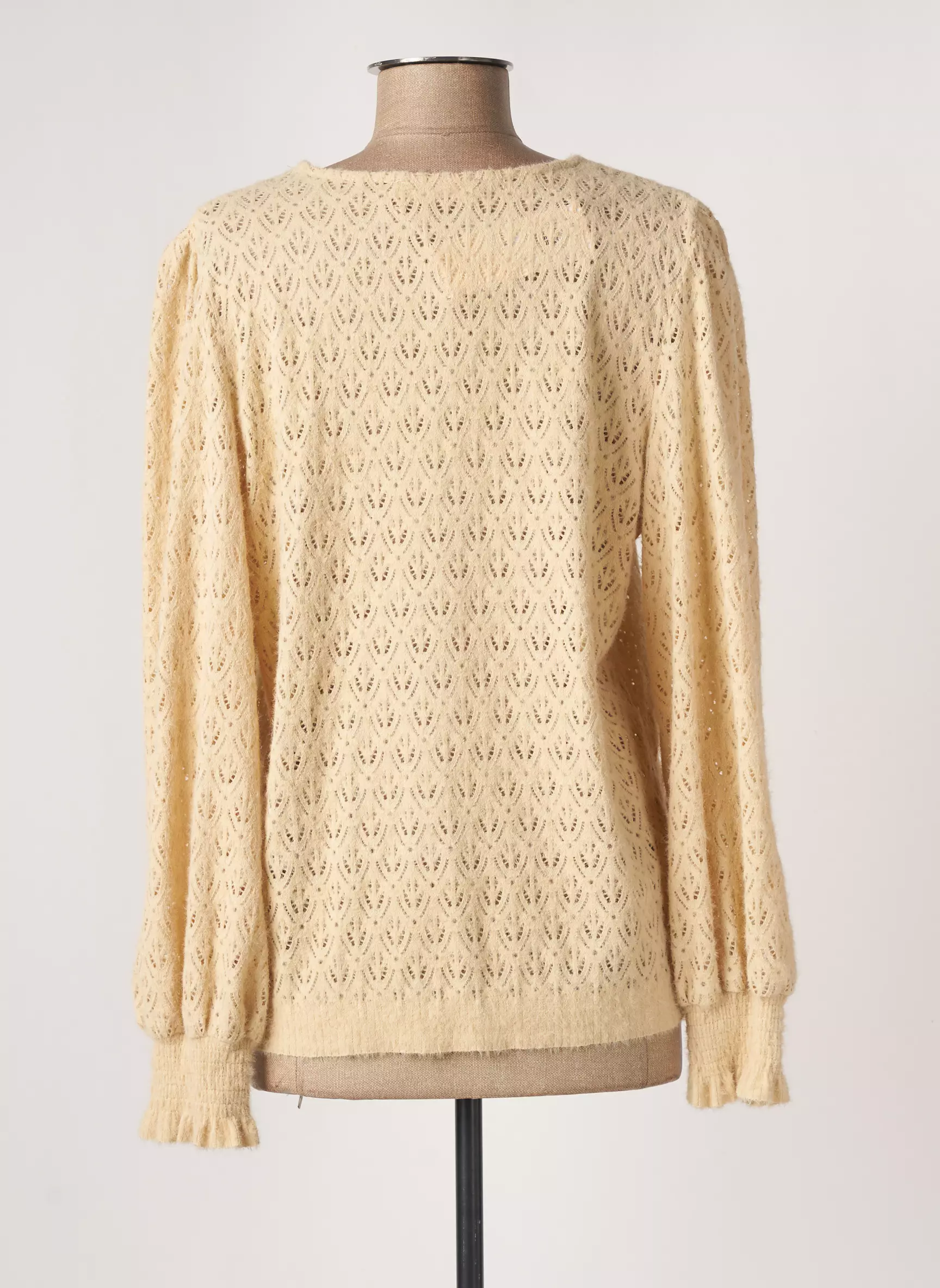 Peace N Love Pulls Femme couleur beige
