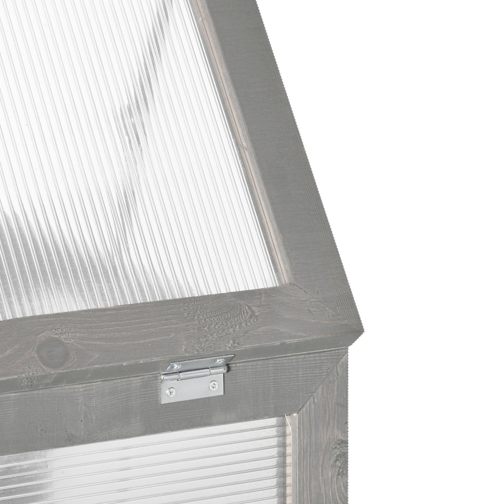 Outsunny Foliengewächshaus Treibhaus, BxTxH: 58 x 44 x 78 cm, BxLxH: 44 x 58 x 78 cm, 0.4 mm Wandstärke, Set 1-St., 1 × Gewächshaus, 3 Stufen
