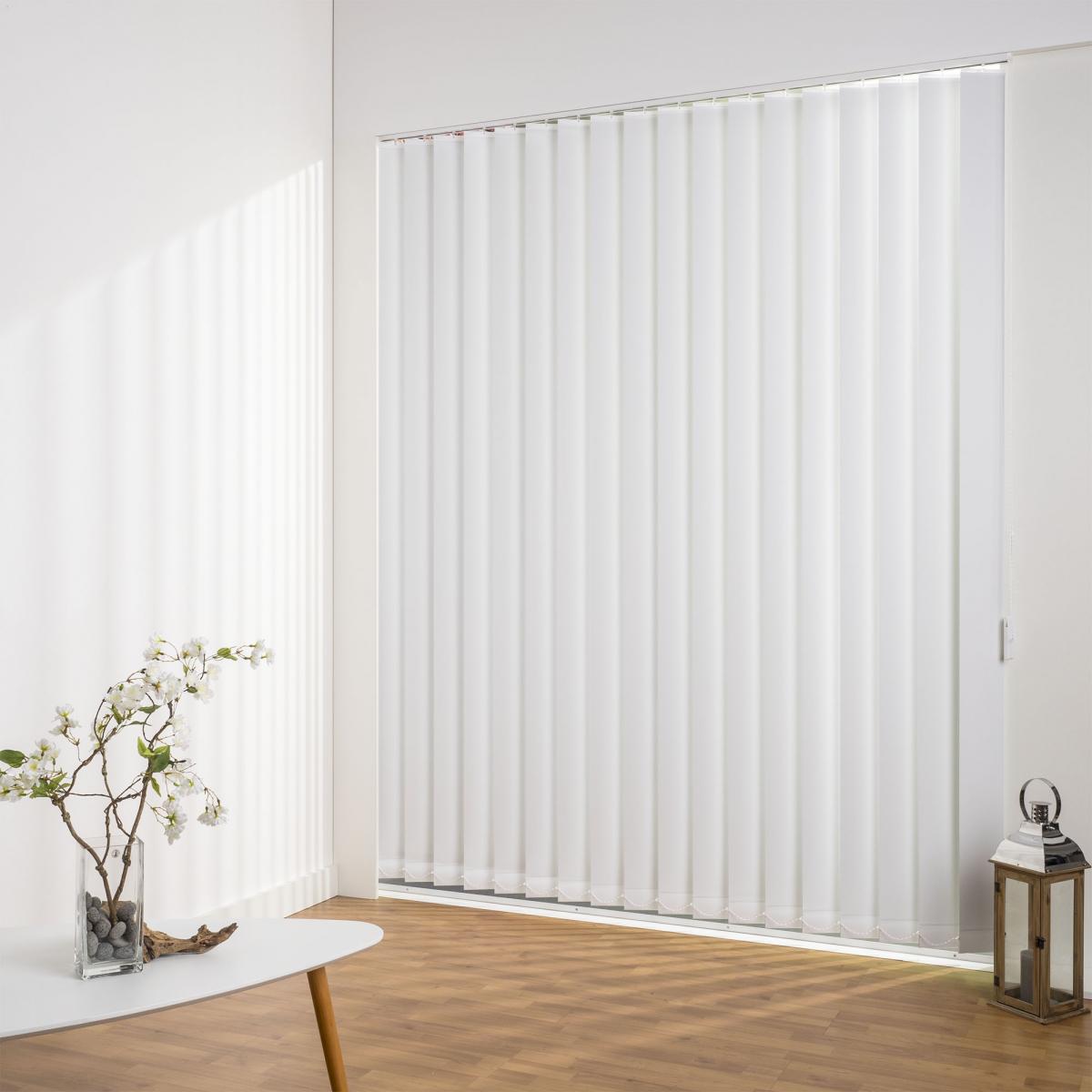 Bella Casa Vertikalanlage Maß, 127 mm Lamelle, 150 x 180 cm, weiß