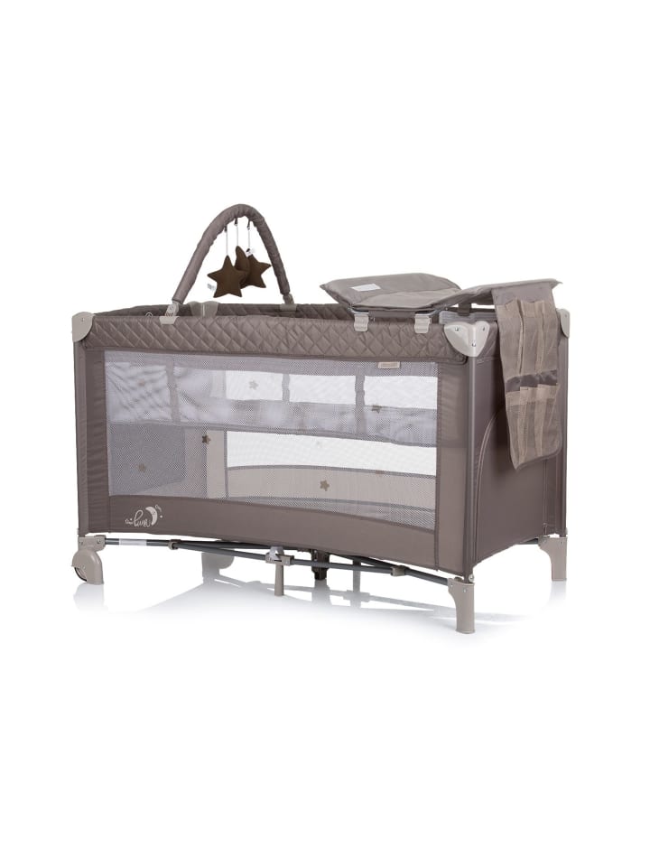 Chipolino Reisebett Luna 2 Ebenen in braun günstig kaufen 60x120 cm